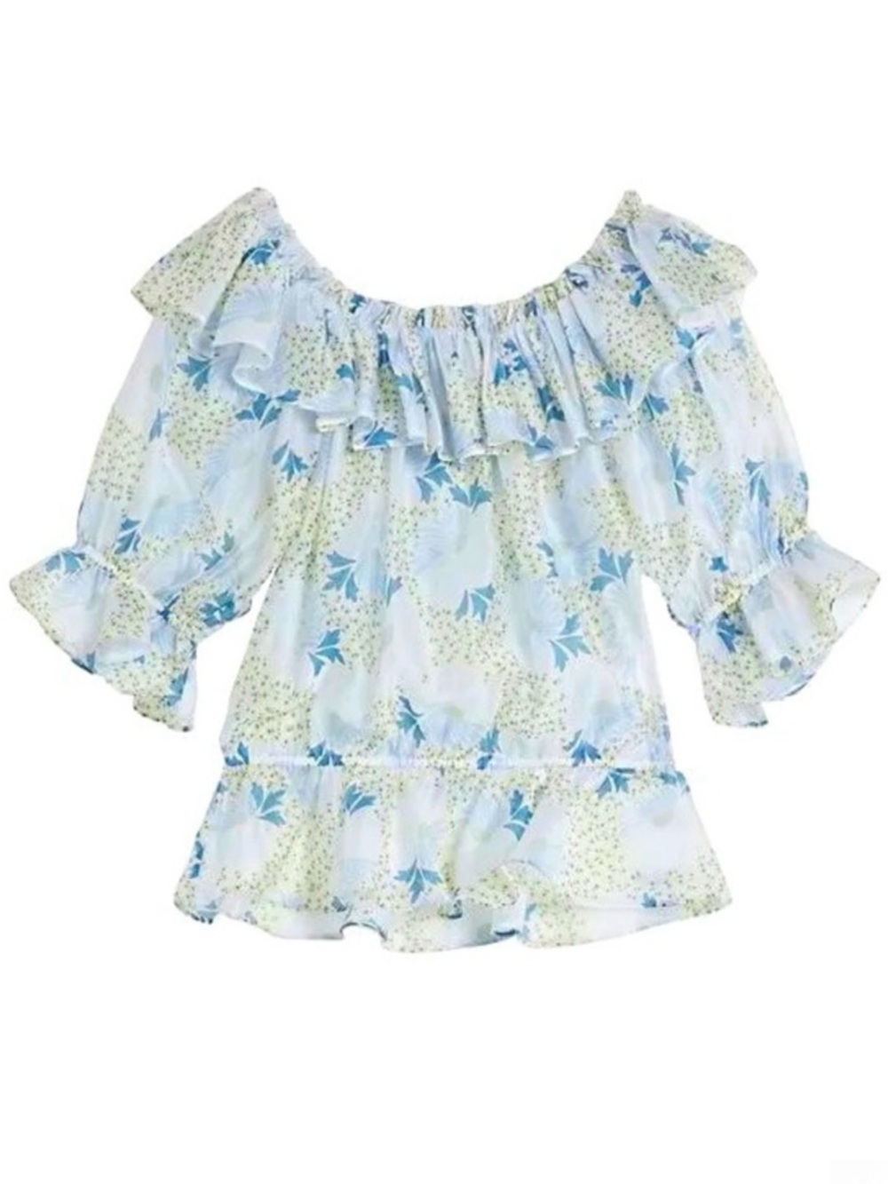 TED BAKER “Trisia” off the shoulder floral top💙💙
